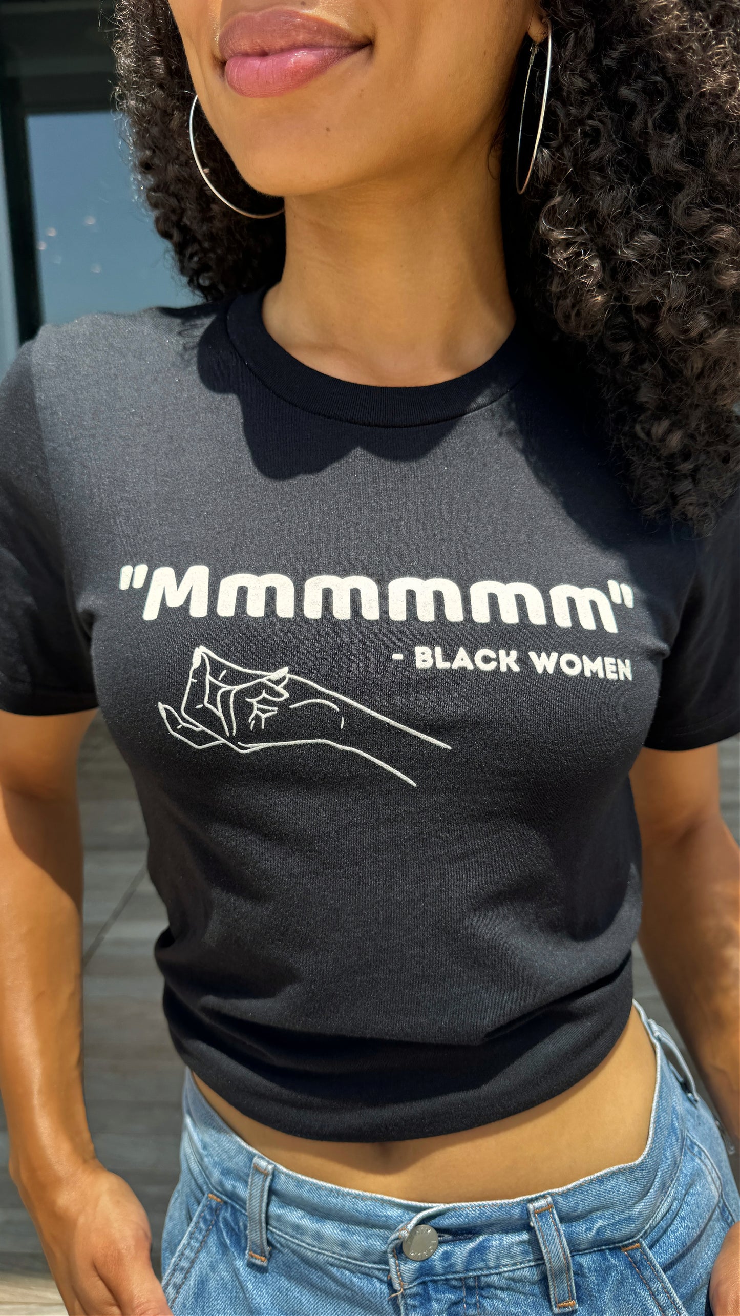 "Mmmmmm" Black Soft Tee (Unisex)