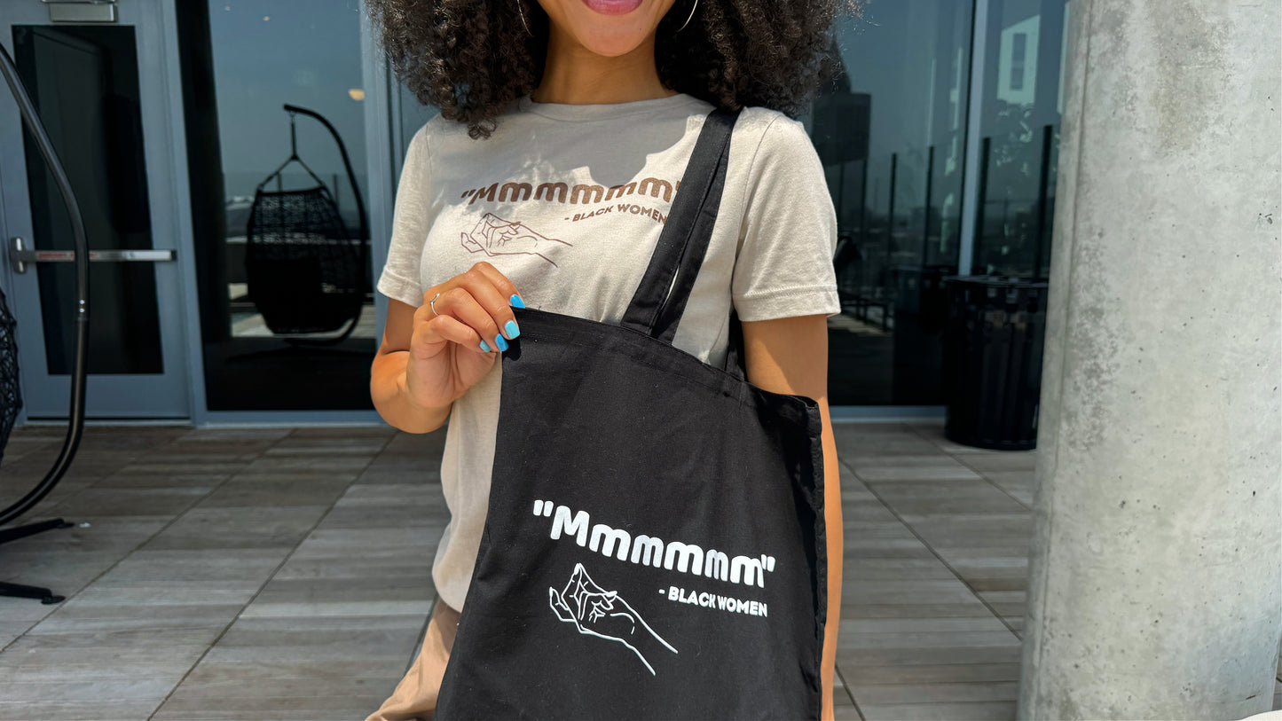 "Mmmmmm" Tan Tee & Tote (COMBO)